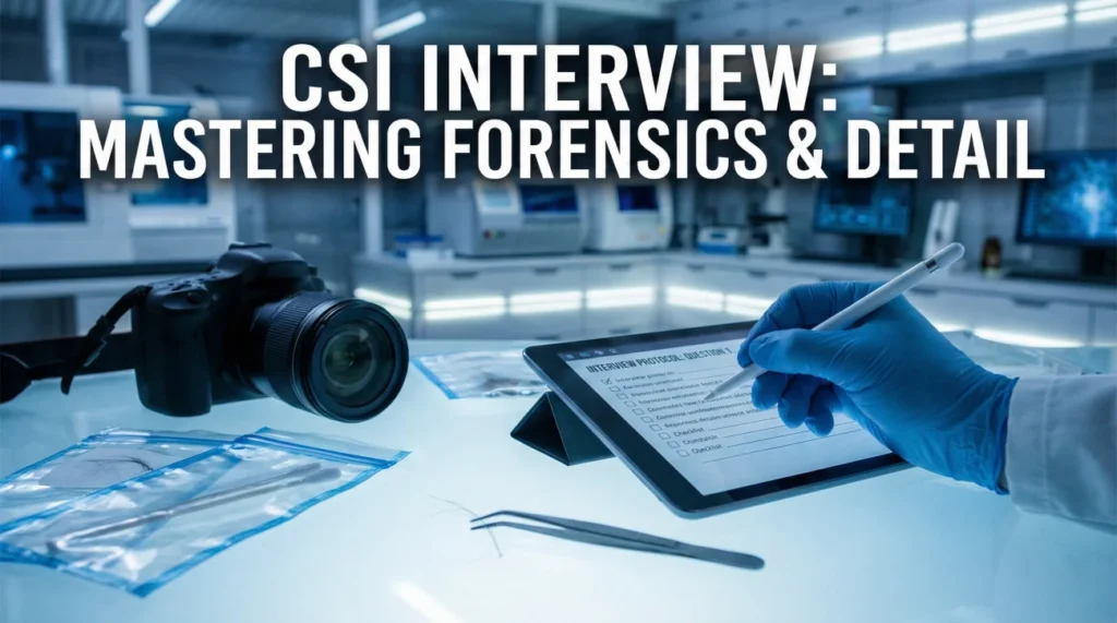 Crime Scene Investigator Interview Questions
