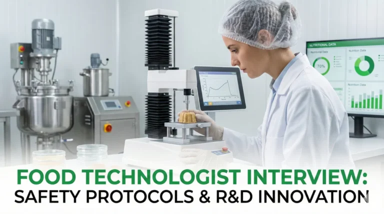 Food Technologist Interview Questions (Safety & R&D)