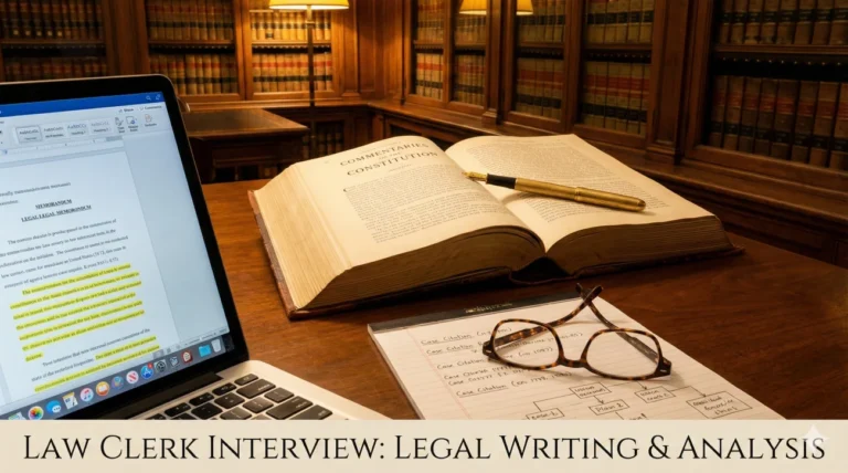 Law Clerk Interview Questions (Legal Writing & Analysis)