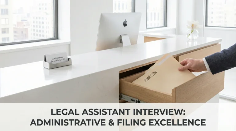 Legal Assistant Interview Questions (Administrative & Filing)
