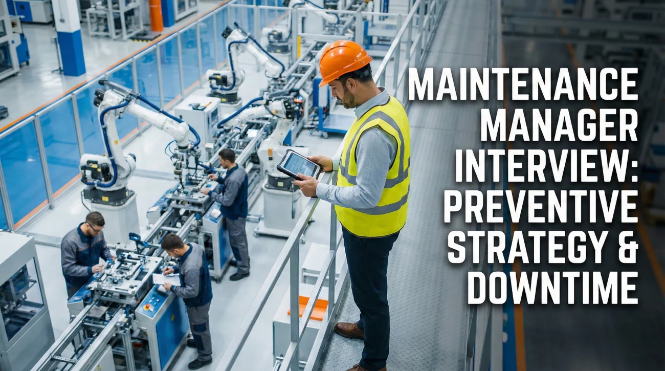 Maintenance Manager Interview Questions