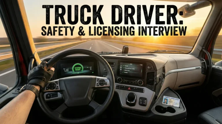 Truck Driver Interview Questions (Safety & Licensing Guide)