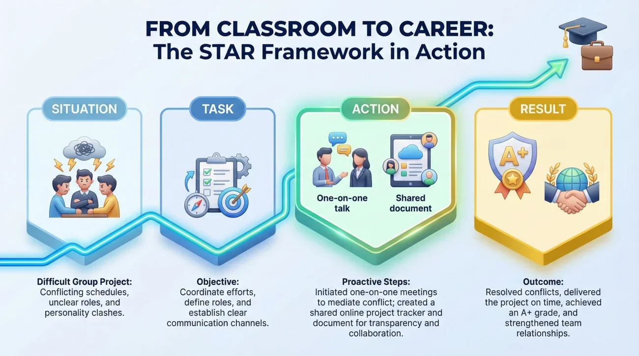 Applying The STAR Framework To A Student Group Project Scenario