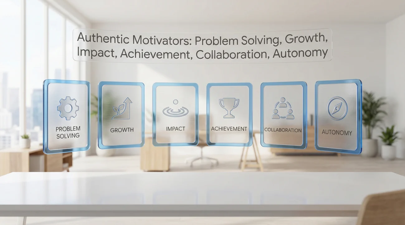Common Authentic Work Motivators List