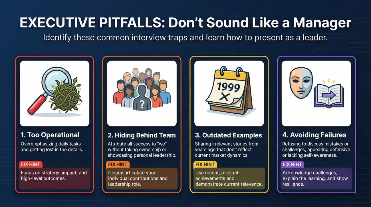 Common Mistakes And Pitfalls To Avoid In Executive-level Interviews