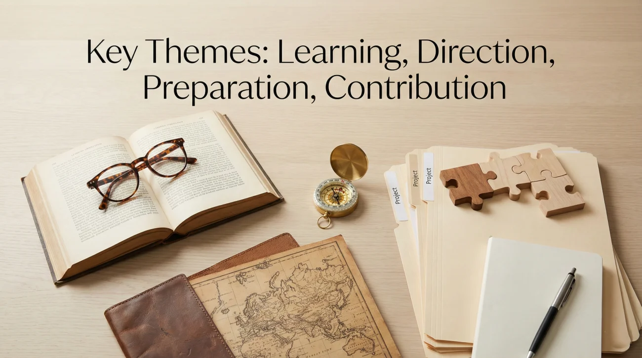 Four Internship Key Themes Visualization
