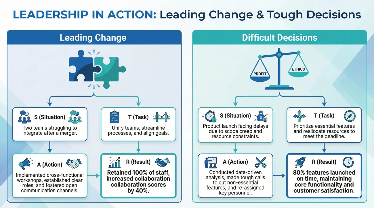 Leadership And Decision Making Examples Using The STAR Framework