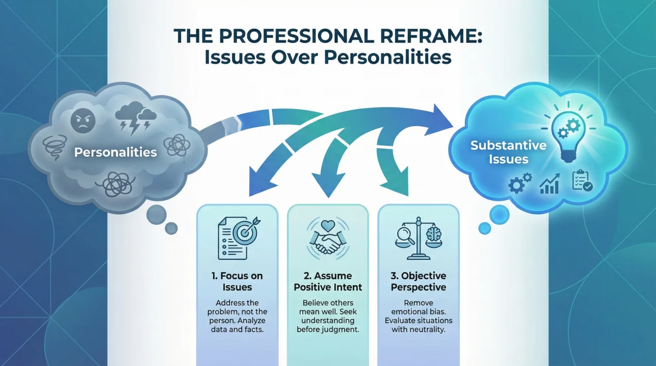 Reframing Interpersonal Tension As Professional Disagreement In Interviews