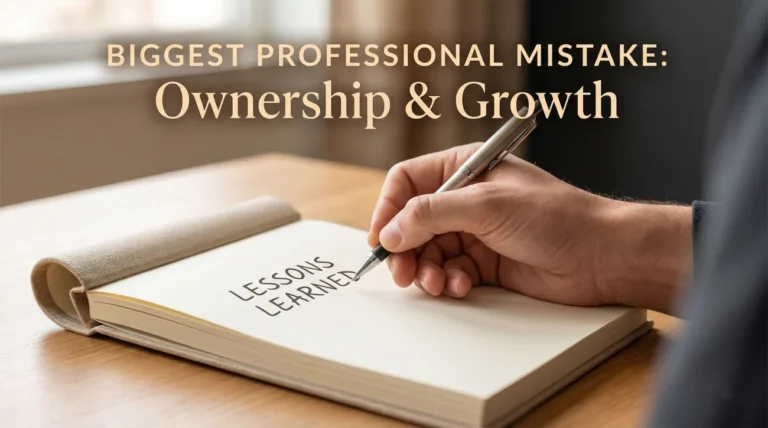 Biggest Professional Mistake Interview Question (Redemption)