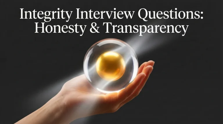 Integrity Interview Questions (Honesty & Transparency)