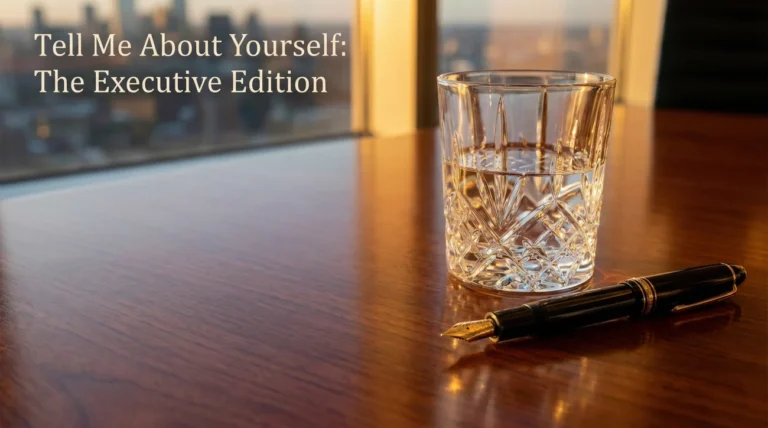 Tell Me About Yourself for Executives (C-Suite & Strategy)