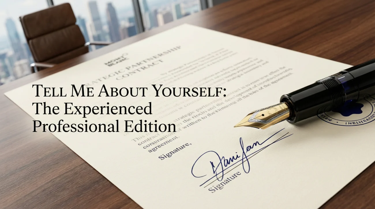 Tell Me About Yourself For Experienced Professionals
