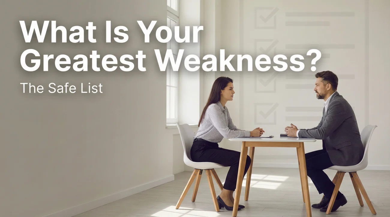 What Is Your Greatest Weakness
