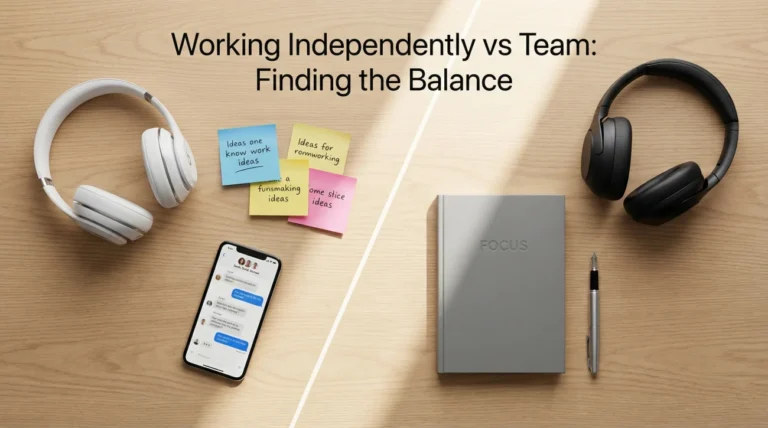 Working Independently or in a Team Interview Question (Balance)