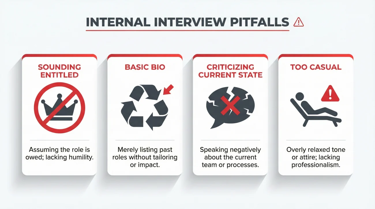 Common Internal Interview Pitfalls