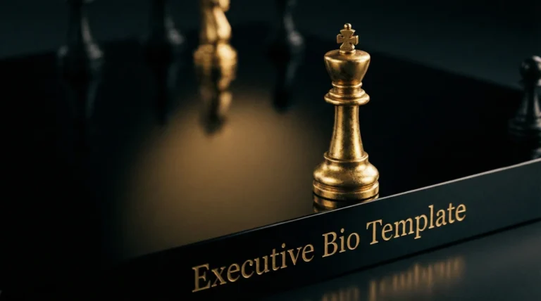 Executive Bio Template (Executive Summary Script)