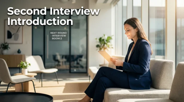 Second Interview Introduction (The Update)