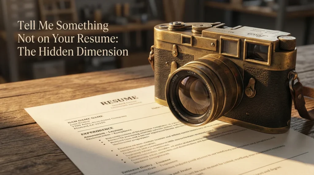 Tell Me Something Not On Your Resume