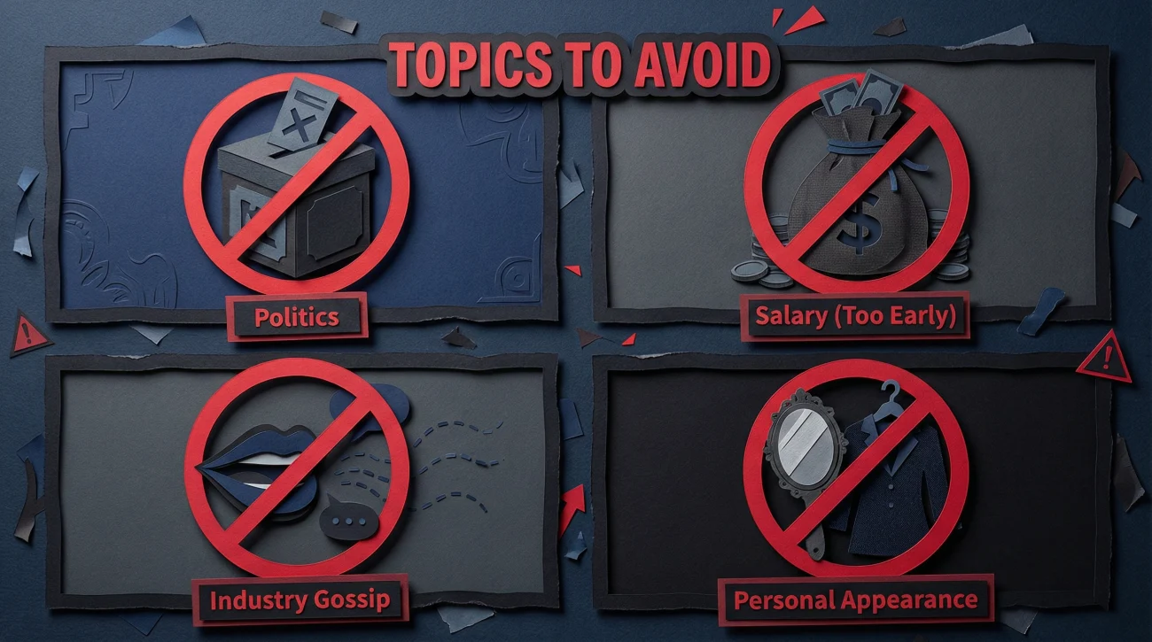 List Of Sensitive Conversation Topics To Avoid During An Interview Introduction