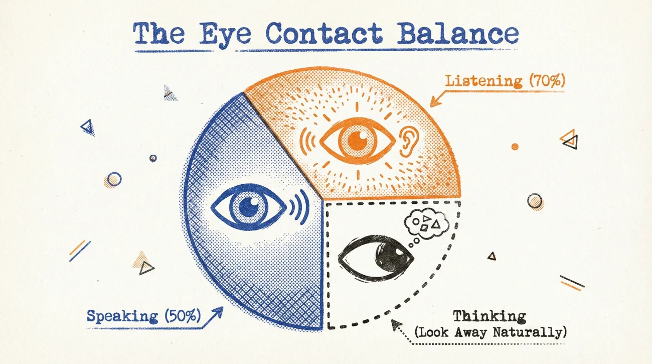 The 50-70 Rule For Balancing Eye Contact During Interviews