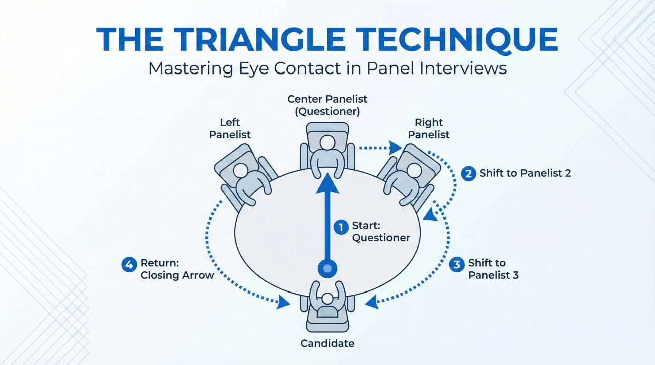 The Triangle Technique Gaze Pattern