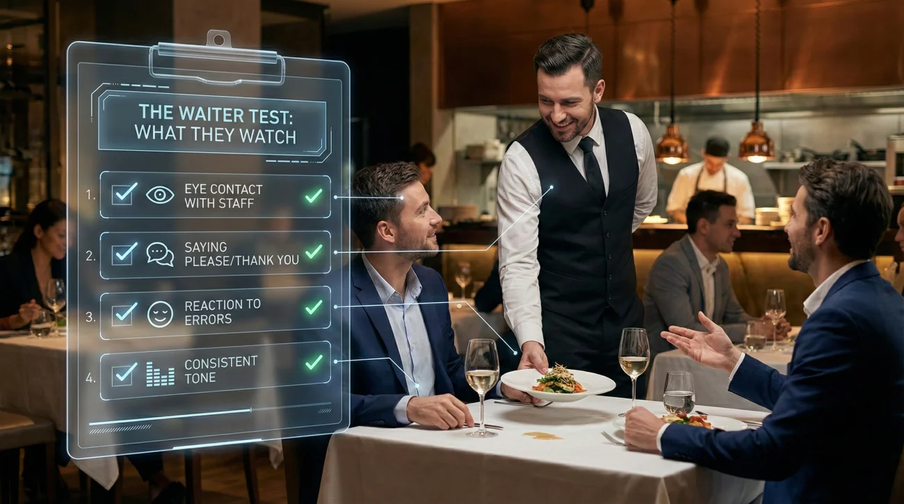 The Waiter Test Is Real Evaluation Criteria