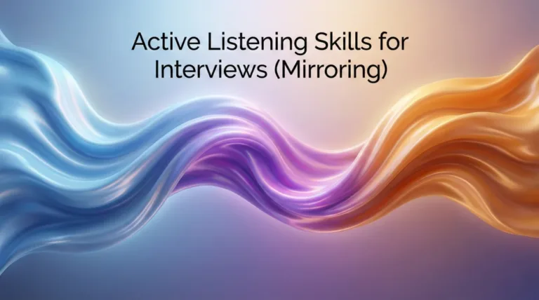 Active Listening Skills for Interviews (Mirroring)