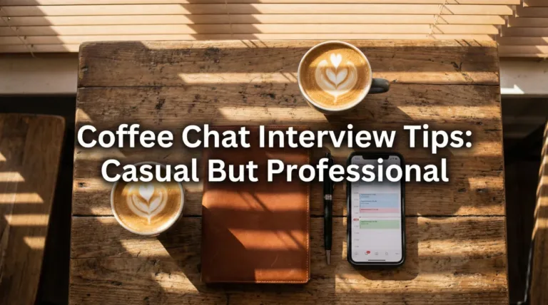 Coffee Chat Interview Tips (Casual but Professional)