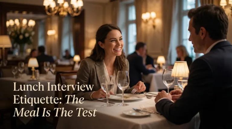 Lunch Interview Etiquette (What to Order)