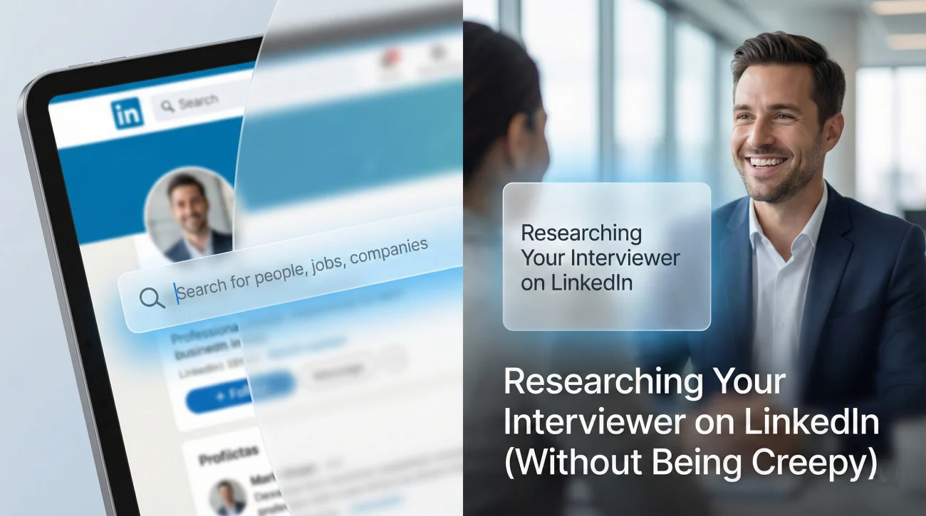 Stalking Interviewer Linkedin