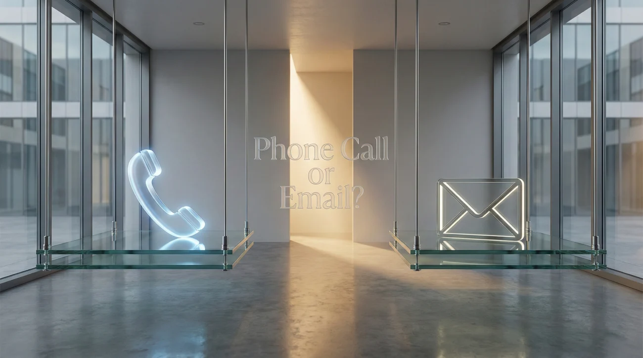 Choosing Between Phone Call Or Email For Declining Offers