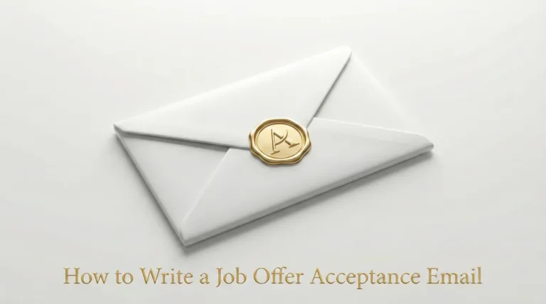 How to Write a Job Offer Acceptance Email