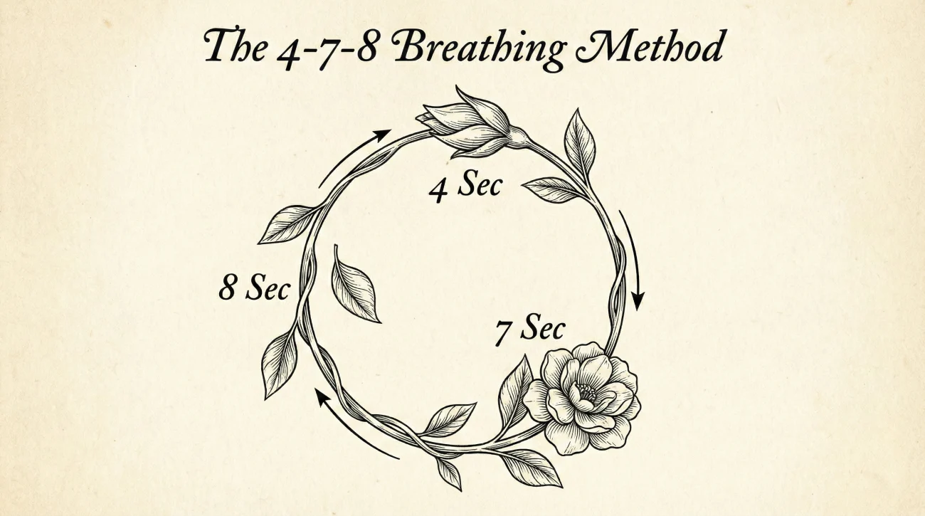 The 4-7-8 Breathing Method Visualization For Anxiety Relief