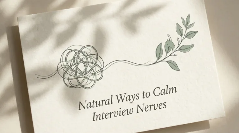 Natural Ways to Calm Interview Nerves (Beta Blockers?)