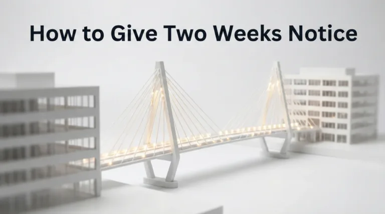 How to Give Two Weeks Notice (Professionalism)